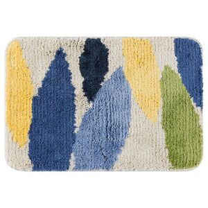 Soft Plush Non Slip Microfiber Quick Dry Washable Bath Rugs 20"x32" Leaves-3
